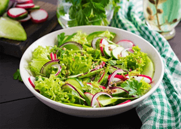 commander salade à  voisins le bretonneux