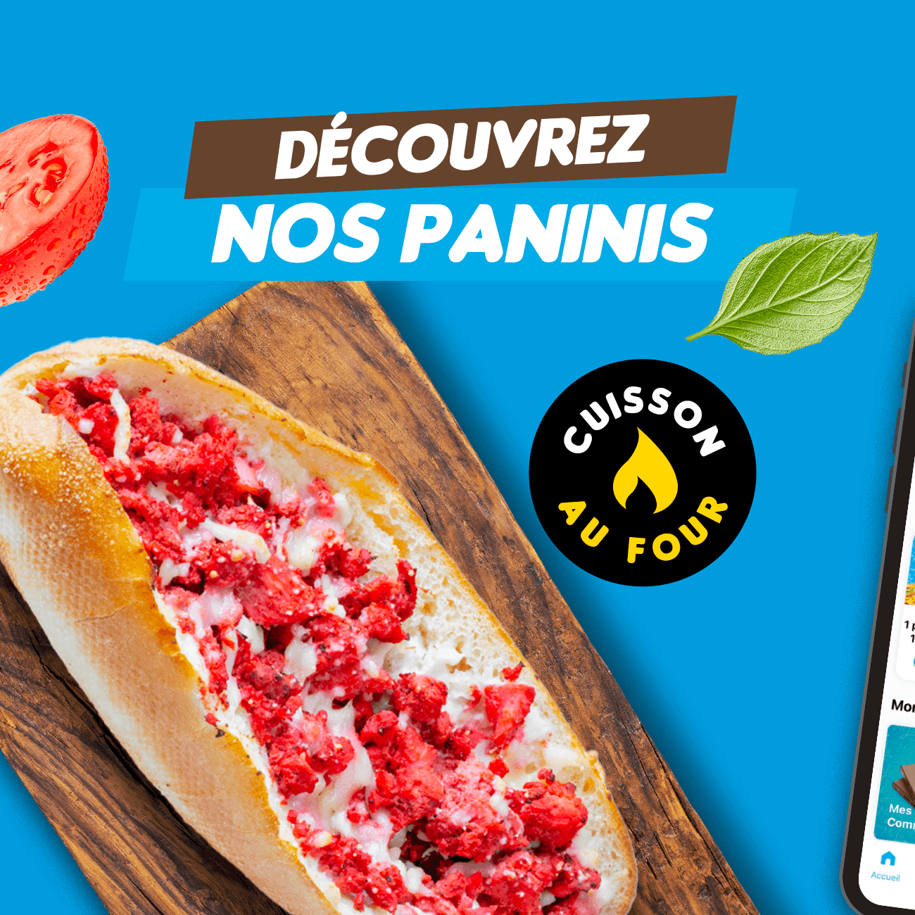 Nos Paninis au four